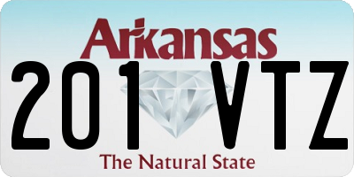 AR license plate 201VTZ