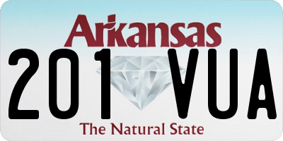 AR license plate 201VUA