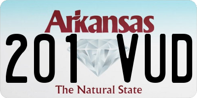 AR license plate 201VUD