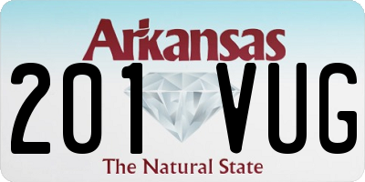 AR license plate 201VUG