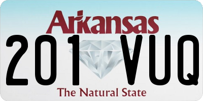 AR license plate 201VUQ
