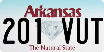 AR license plate 201VUT