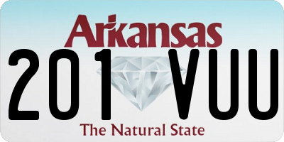 AR license plate 201VUU