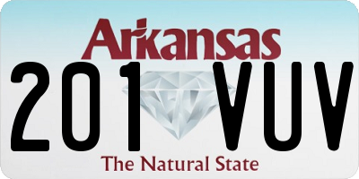 AR license plate 201VUV