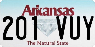 AR license plate 201VUY