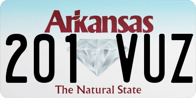 AR license plate 201VUZ