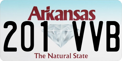 AR license plate 201VVB