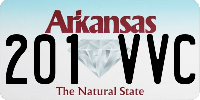 AR license plate 201VVC