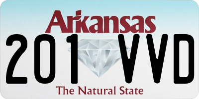 AR license plate 201VVD