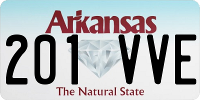 AR license plate 201VVE