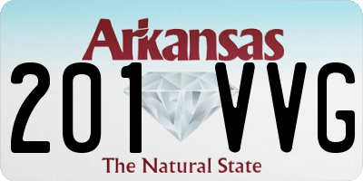 AR license plate 201VVG