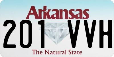 AR license plate 201VVH