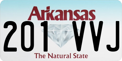 AR license plate 201VVJ