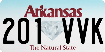 AR license plate 201VVK