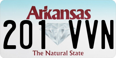 AR license plate 201VVN