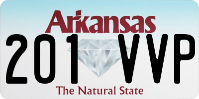 AR license plate 201VVP