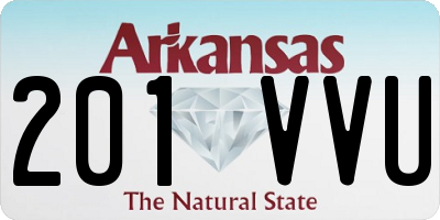 AR license plate 201VVU