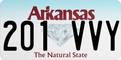 AR license plate 201VVY