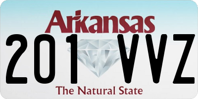 AR license plate 201VVZ