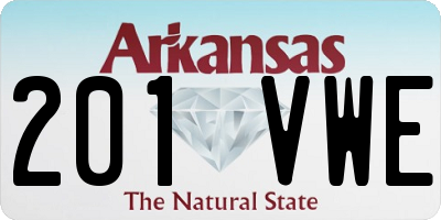 AR license plate 201VWE