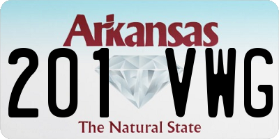 AR license plate 201VWG