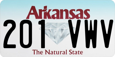 AR license plate 201VWV