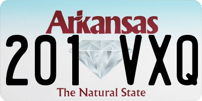 AR license plate 201VXQ