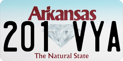 AR license plate 201VYA