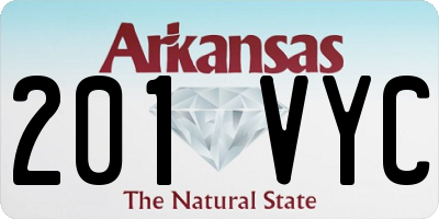 AR license plate 201VYC