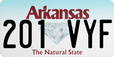 AR license plate 201VYF