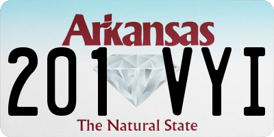 AR license plate 201VYI