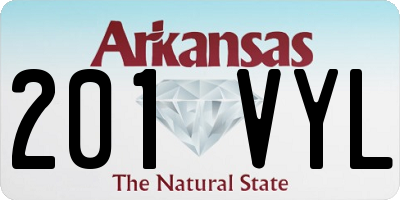 AR license plate 201VYL