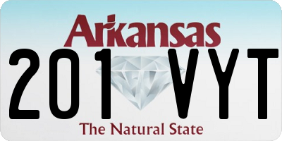 AR license plate 201VYT
