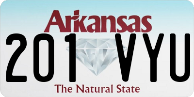 AR license plate 201VYU
