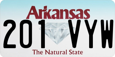 AR license plate 201VYW