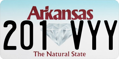 AR license plate 201VYY