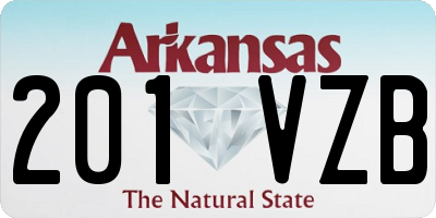 AR license plate 201VZB