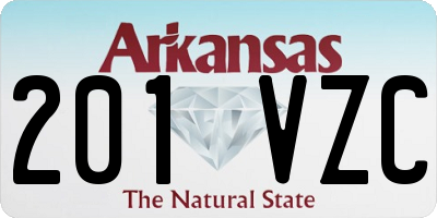 AR license plate 201VZC