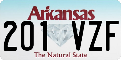 AR license plate 201VZF