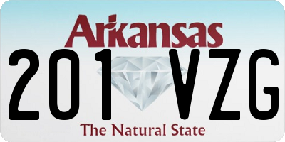 AR license plate 201VZG