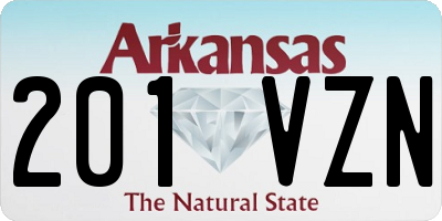 AR license plate 201VZN