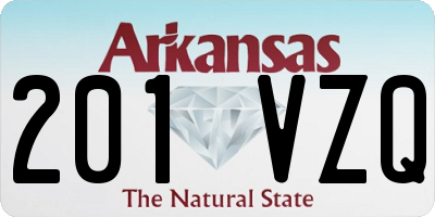 AR license plate 201VZQ