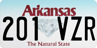 AR license plate 201VZR