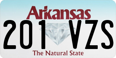 AR license plate 201VZS