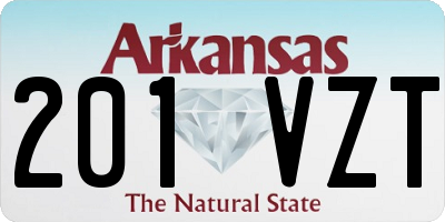 AR license plate 201VZT