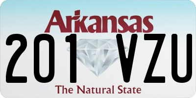 AR license plate 201VZU
