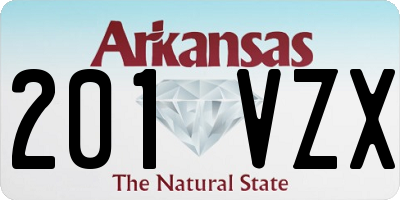 AR license plate 201VZX