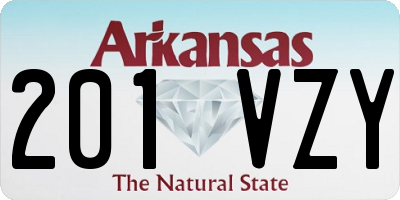AR license plate 201VZY
