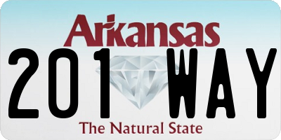 AR license plate 201WAY