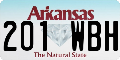 AR license plate 201WBH